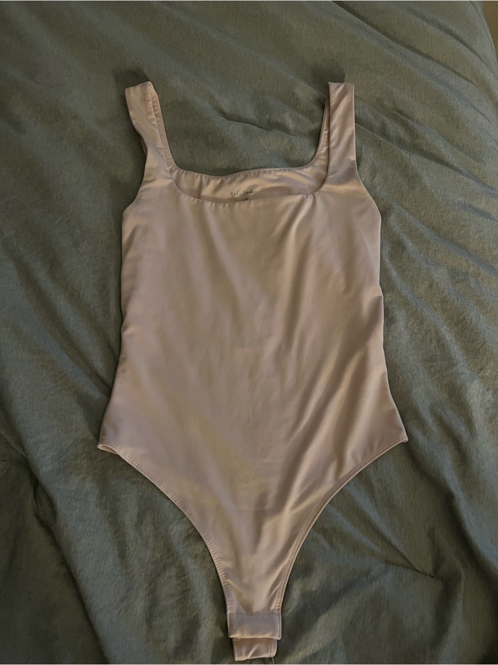 Urban Heritage Nude Beige Square Neck Bodysuit